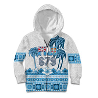 Fiji 679 Constitution Day Kid Hoodie Fijian Tapa Pattern