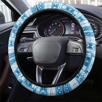 Fiji 679 Constitution Day Steering Wheel Cover Fijian Tapa Pattern LT05 - Polynesian Pride