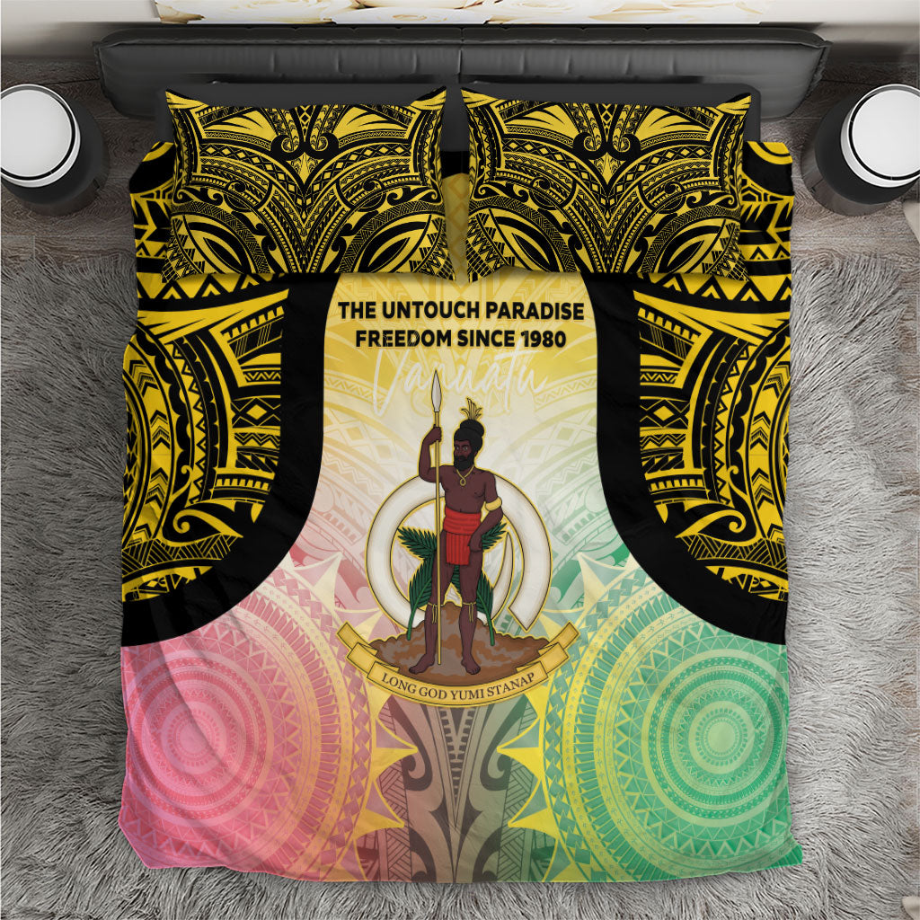 Vanuatu Independence Day Bedding Set The Untouched Paradise LT05 Colorful - Polynesian Pride