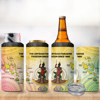 Vanuatu Independence Day 4 in 1 Can Cooler Tumbler The Untouched Paradise