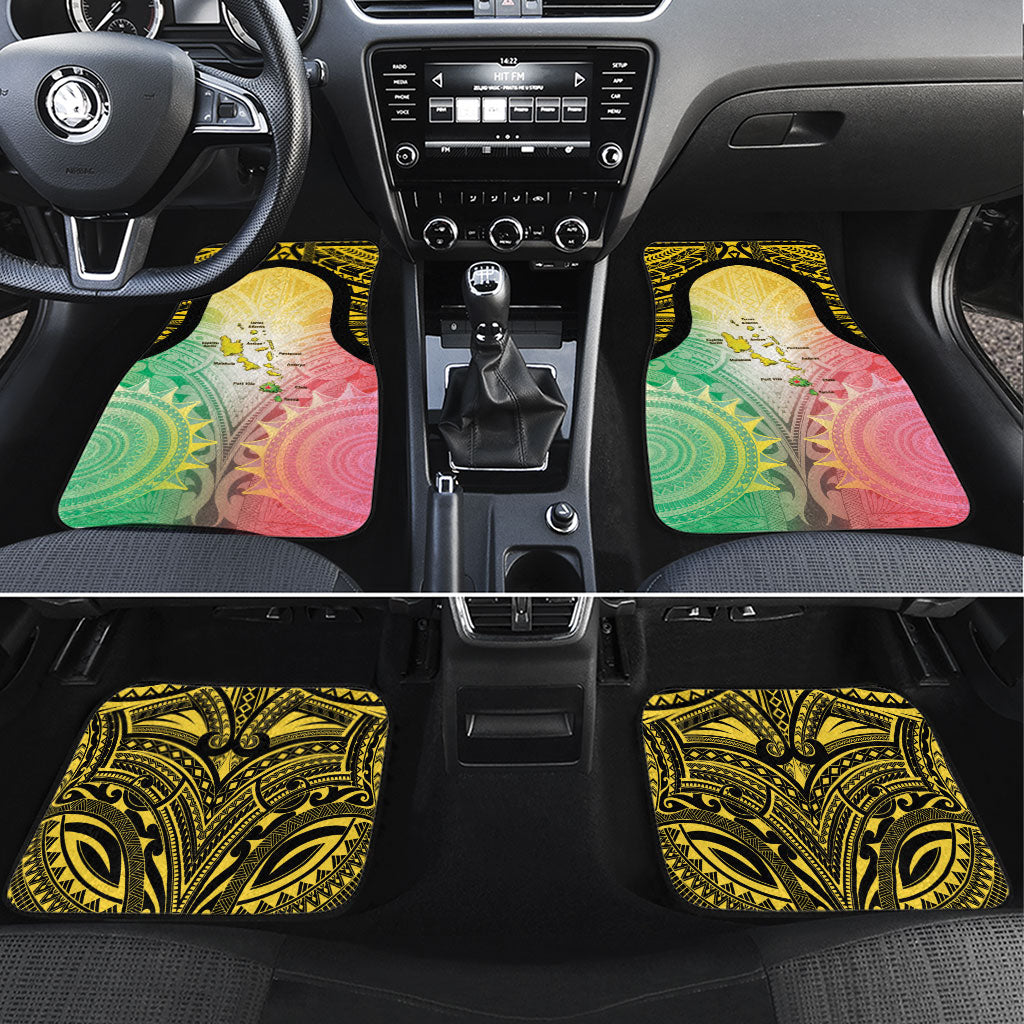 Vanuatu Independence Day Car Mats The Untouched Paradise LT05 Set 4pcs Colorful - Polynesian Pride