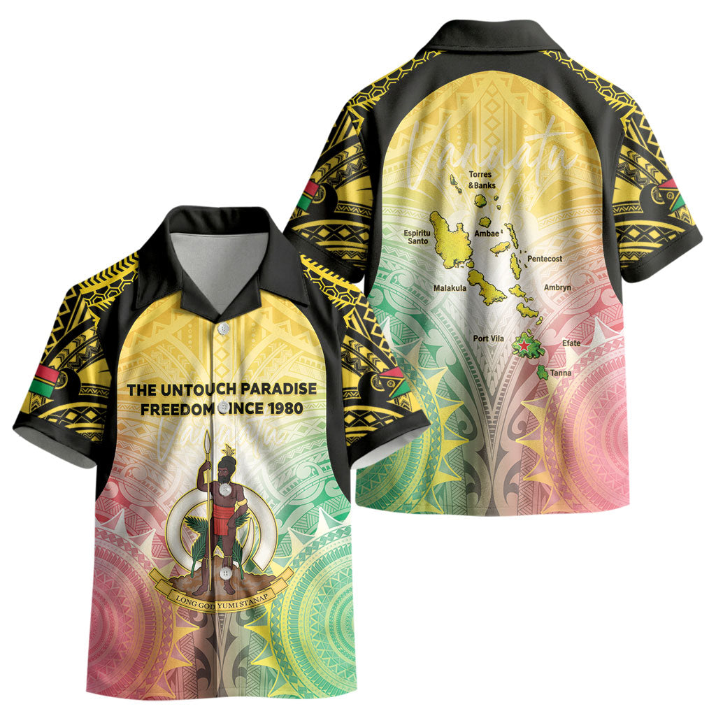 Vanuatu Independence Day Kid Hawaiian Shirt The Untouched Paradise LT05 - Polynesian Pride
