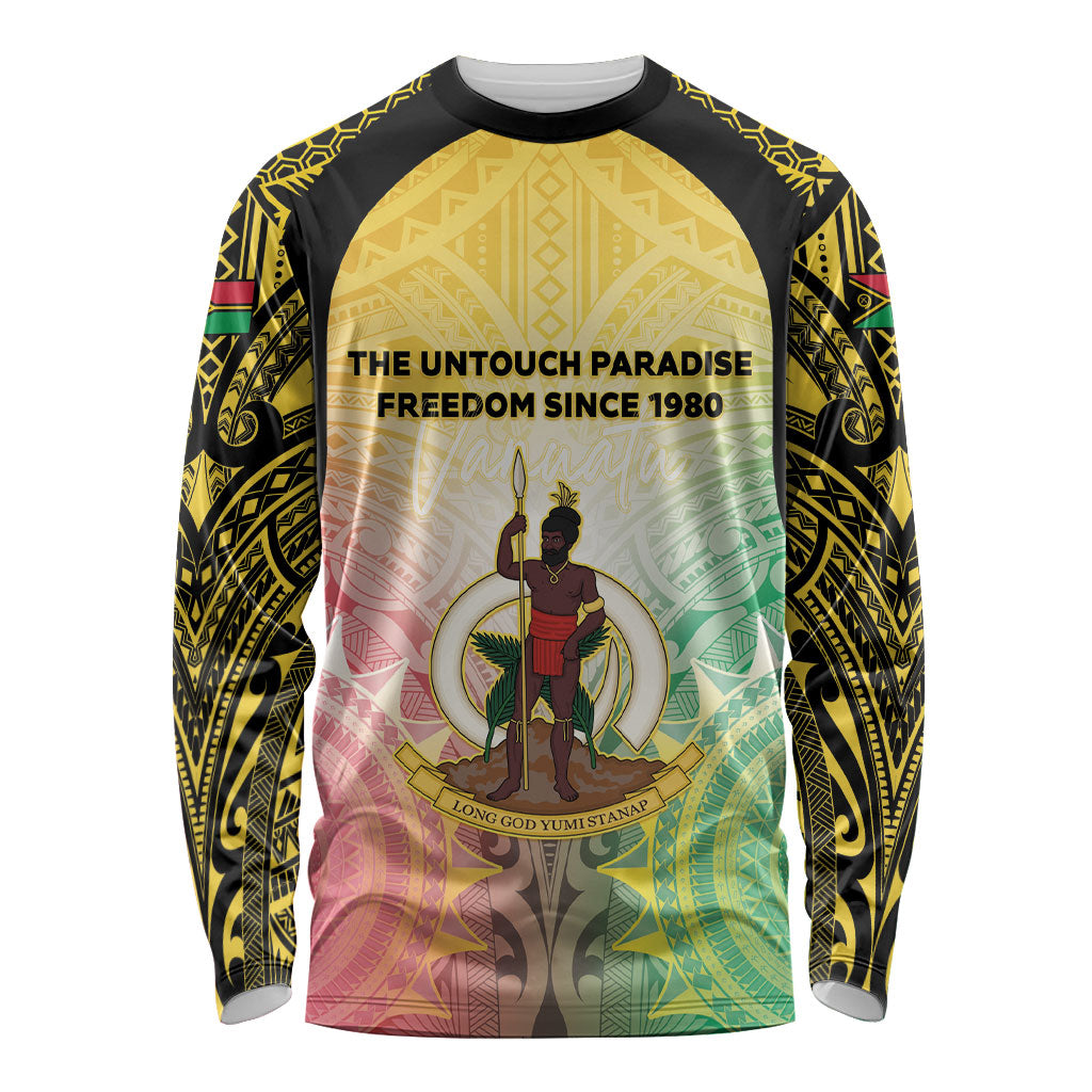 Vanuatu Independence Day Long Sleeve Shirt The Untouched Paradise LT05 Unisex Colorful - Polynesian Pride
