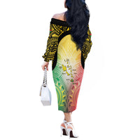 Vanuatu Independence Day Off The Shoulder Long Sleeve Dress The Untouched Paradise