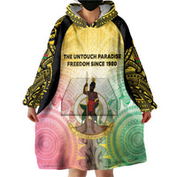Vanuatu Independence Day Wearable Blanket Hoodie The Untouched Paradise