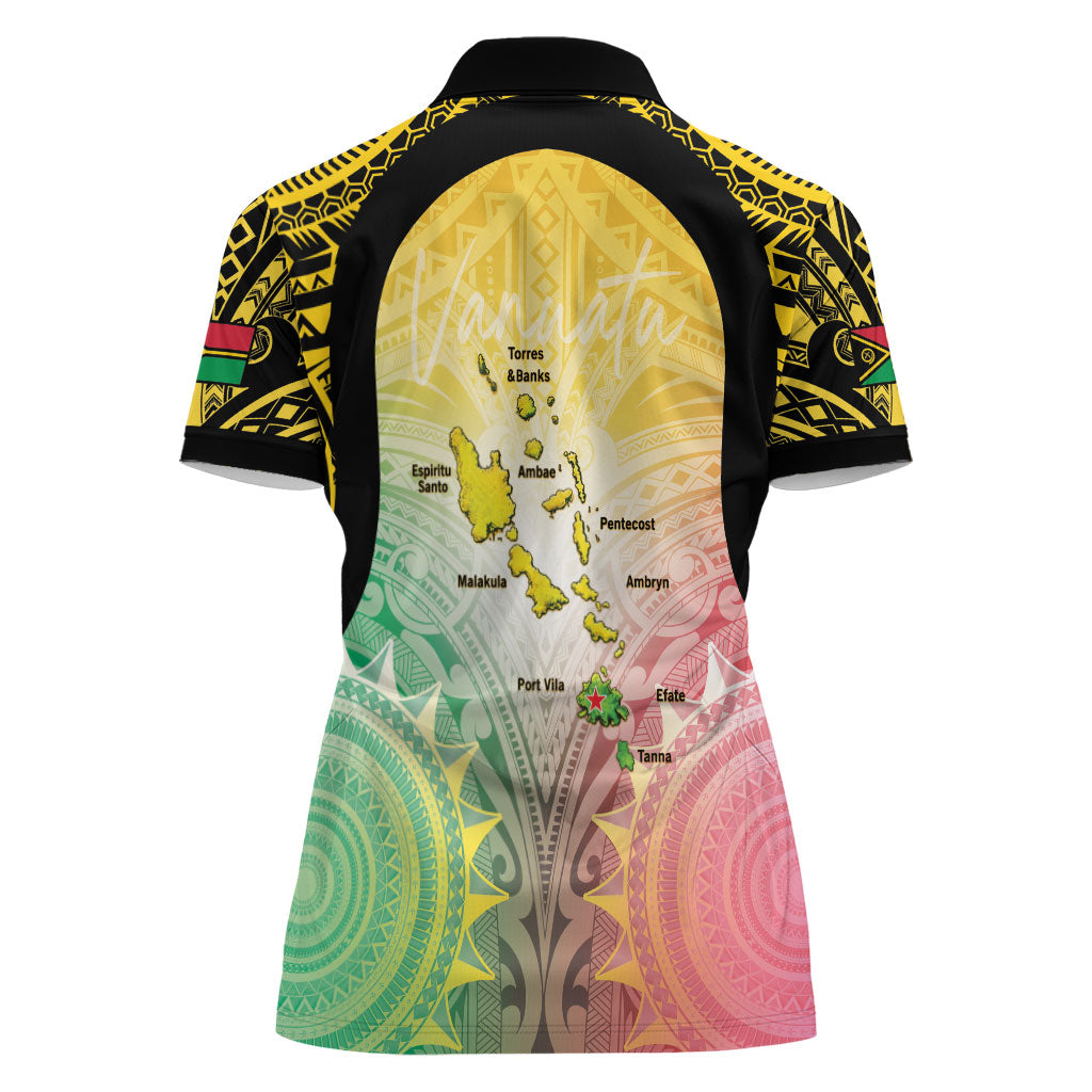 Vanuatu Independence Day Women Polo Shirt The Untouched Paradise