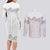 Samoa Lotu Tamaiti Couples Matching Long Sleeve Bodycon Dress and Long Sleeve Button Shirt White Sunday Polynesian Pattern With Tropical Flowers