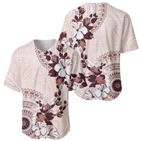 Bula Fiji Language Week Baseball Jersey Fijian Tapa Pattern With Tagimoucia Flower LT05 - Polynesian Pride