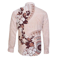 Bula Fiji Language Week Family Matching Short Sleeve Bodycon Dress and Hawaiian Shirt Fijian Tapa Pattern With Tagimoucia Flower