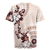 Bula Fiji Language Week Rugby Jersey Fijian Tapa Pattern With Tagimoucia Flower