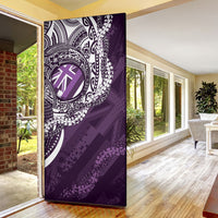 Hawaii Queen Liliuokalani Door Cover Hawaiian Maile Lei Flag Style LT05 - Polynesian Pride