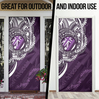 Hawaii Queen Liliuokalani Door Cover Hawaiian Maile Lei Flag Style LT05 - Polynesian Pride