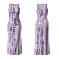 Hawaii Queen Liliuokalani Couples Matching Tank Maxi Dress and Hawaiian Shirt Lavender Lei Pua Kalaunu LT05 - Polynesian Pride