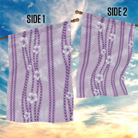 Hawaii Queen Liliuokalani Garden Flag Lavender Lei Pua Kalaunu LT05 - Polynesian Pride
