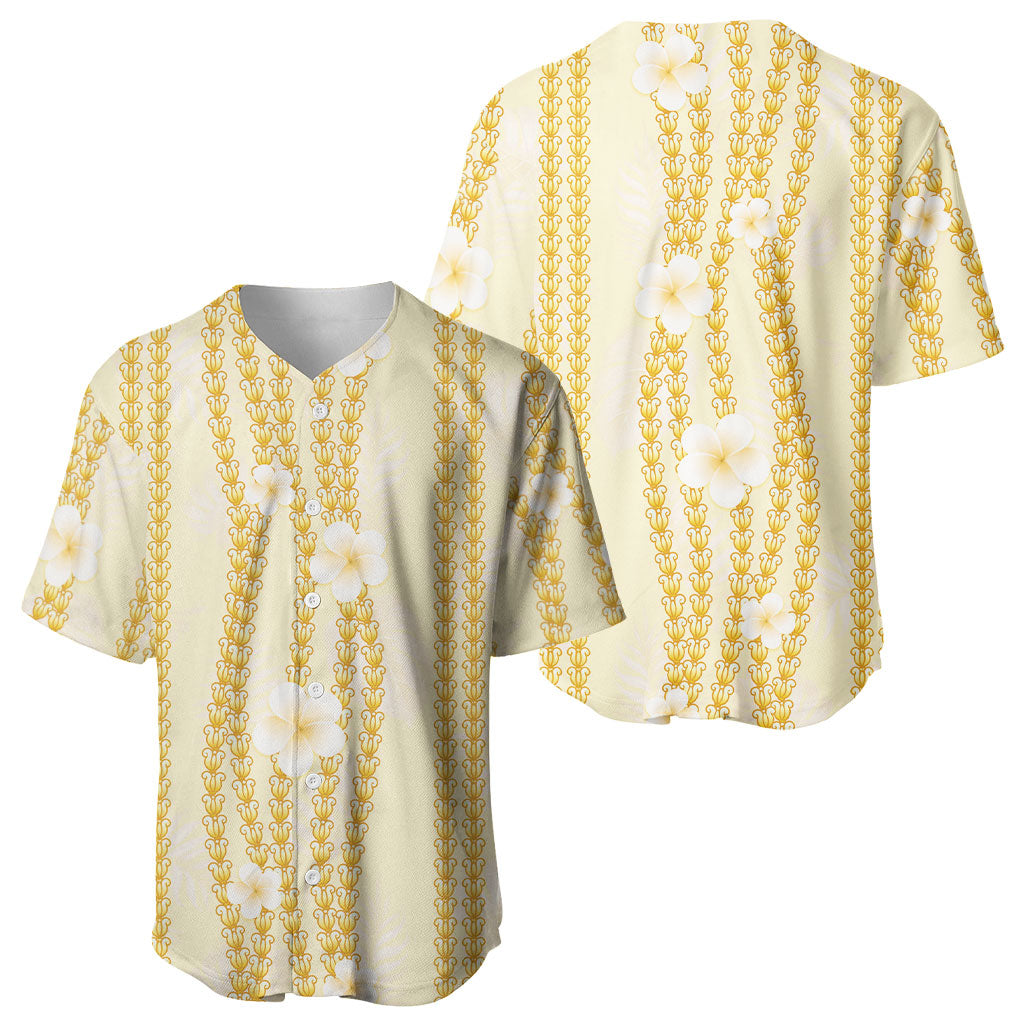 Hawaii Queen Liliuokalani Baseball Jersey Gold Lei Pua Kalaunu