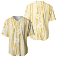 Hawaii Queen Liliuokalani Baseball Jersey Gold Lei Pua Kalaunu