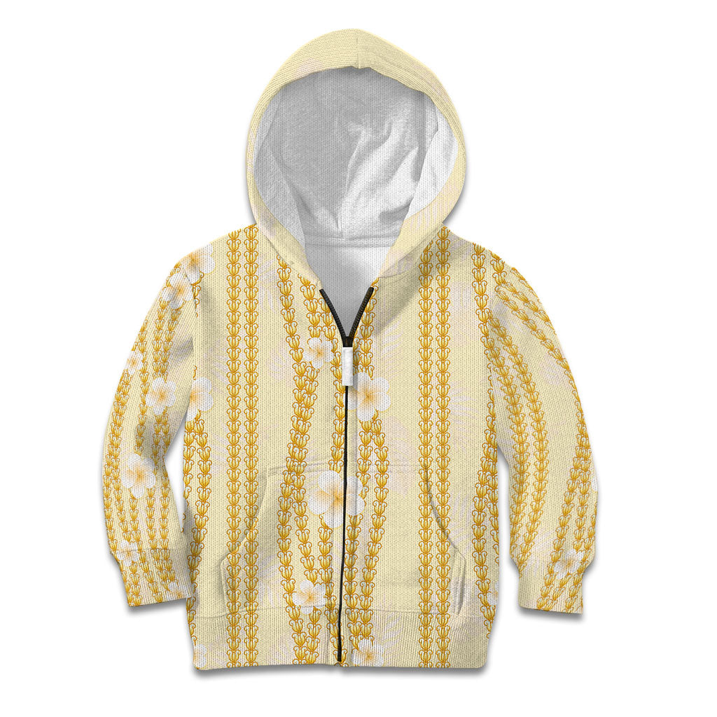Hawaii Queen Liliuokalani Kid Hoodie Gold Lei Pua Kalaunu