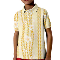 Hawaii Queen Liliuokalani Kid Polo Shirt Gold Lei Pua Kalaunu
