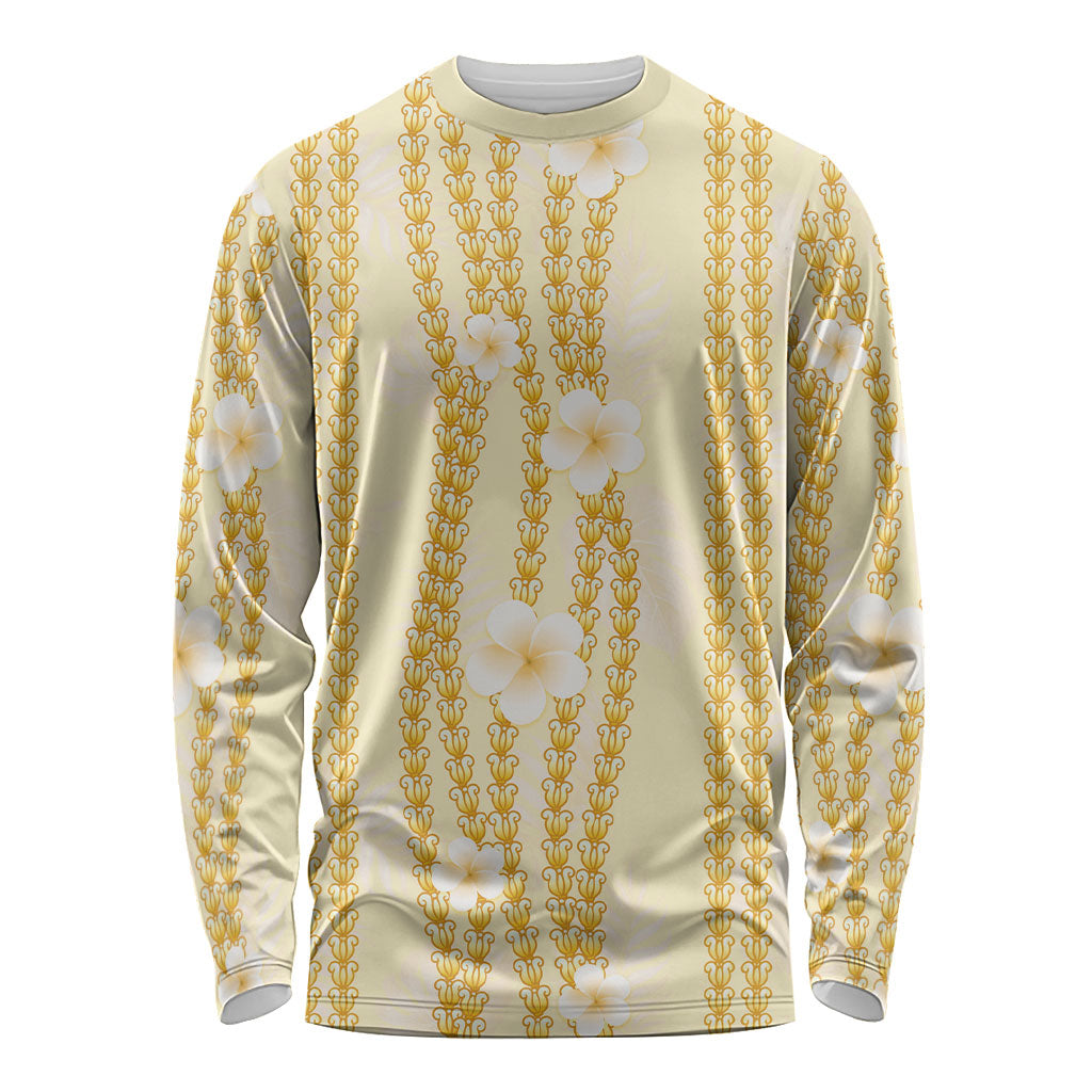 Hawaii Queen Liliuokalani Long Sleeve Shirt Gold Lei Pua Kalaunu