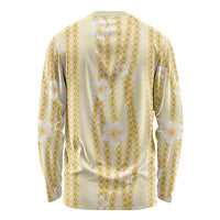 Hawaii Queen Liliuokalani Long Sleeve Shirt Gold Lei Pua Kalaunu