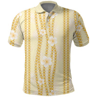 Hawaii Queen Liliuokalani Polo Shirt Gold Lei Pua Kalaunu