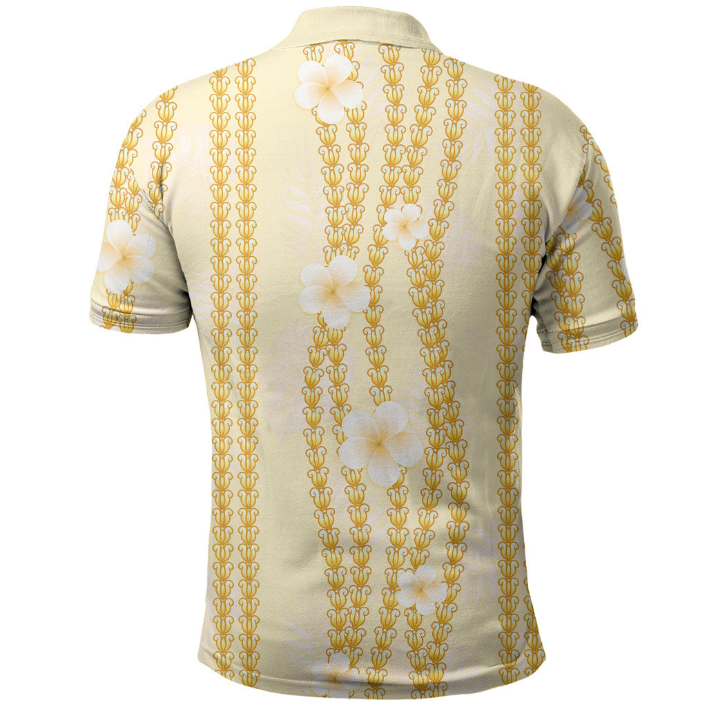 Hawaii Queen Liliuokalani Polo Shirt Gold Lei Pua Kalaunu