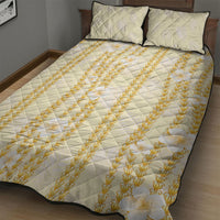 Hawaii Queen Liliuokalani Quilt Bed Set Gold Lei Pua Kalaunu LT05 - Polynesian Pride