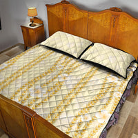 Hawaii Queen Liliuokalani Quilt Bed Set Gold Lei Pua Kalaunu LT05 - Polynesian Pride
