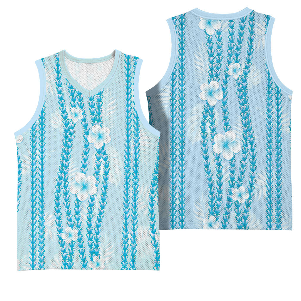 Hawaii Queen Liliuokalani Basketball Jersey Blue Lei Pua Kalaunu LT05 - Polynesian Pride
