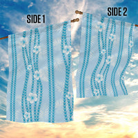 Hawaii Queen Liliuokalani Garden Flag Blue Lei Pua Kalaunu LT05 - Polynesian Pride