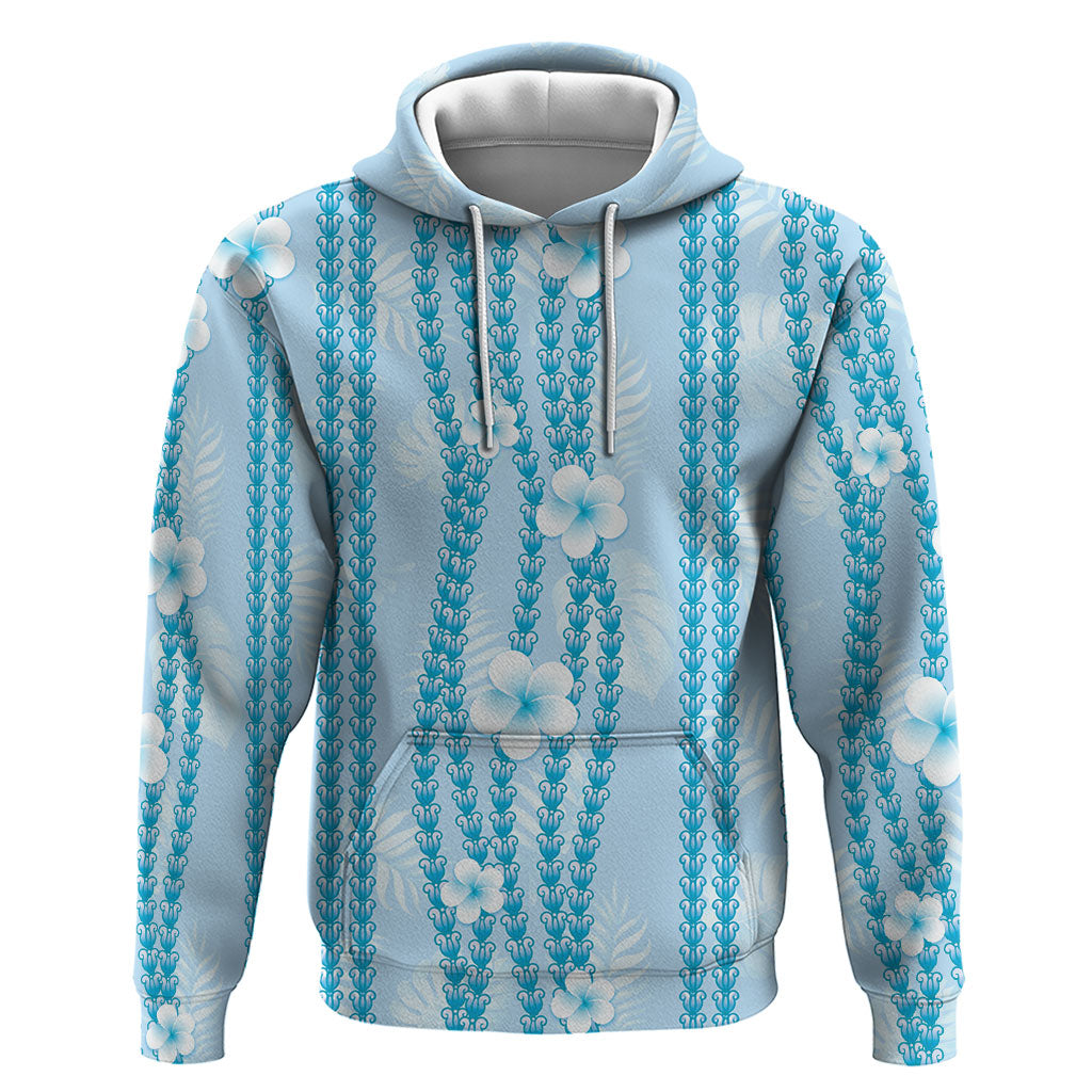 Hawaii Queen Liliuokalani Hoodie Blue Lei Pua Kalaunu LT05 Pullover Hoodie Blue - Polynesian Pride
