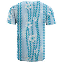 Hawaii Queen Liliuokalani T Shirt Blue Lei Pua Kalaunu LT05 - Polynesian Pride