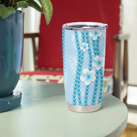 Hawaii Queen Liliuokalani Tumbler Cup Blue Lei Pua Kalaunu LT05 - Polynesian Pride