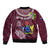 Cook Islands Mangaia Bomber Jacket Coat Of Arms Plumeria Polynesian Turtle LT05 - Polynesian Pride