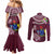 Cook Islands Mangaia Couples Matching Mermaid Dress and Long Sleeve Button Shirts Coat Of Arms Plumeria Polynesian Turtle LT05 - Polynesian Pride