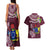 Cook Islands Mangaia Couples Matching Tank Maxi Dress and Hawaiian Shirt Coat Of Arms Plumeria Polynesian Turtle LT05 - Polynesian Pride