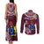 Cook Islands Mangaia Couples Matching Tank Maxi Dress and Long Sleeve Button Shirts Coat Of Arms Plumeria Polynesian Turtle LT05 - Polynesian Pride
