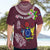 Cook Islands Mangaia Hawaiian Shirt Coat Of Arms Plumeria Polynesian Turtle LT05 - Polynesian Pride