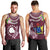 Cook Islands Mangaia Men Tank Top Coat Of Arms Plumeria Polynesian Turtle LT05 - Polynesian Pride