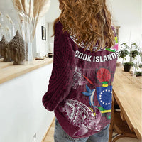 Cook Islands Mangaia Women Casual Shirt Coat Of Arms Plumeria Polynesian Turtle LT05 - Polynesian Pride