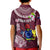 Personalized Cook Islands Mangaia Kid Polo Shirt Coat Of Arms Plumeria Polynesian Turtle LT05 - Polynesian Pride