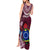 Personalized Cook Islands Mangaia Tank Maxi Dress Coat Of Arms Plumeria Polynesian Turtle LT05 - Polynesian Pride
