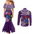 Cook Islands Rarotonga Couples Matching Mermaid Dress and Long Sleeve Button Shirts Coat Of Arms Plumeria Polynesian Turtle LT05 - Polynesian Pride