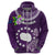 Cook Islands Rarotonga Hoodie Coat Of Arms Plumeria Polynesian Turtle LT05 - Polynesian Pride