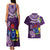Personalized Cook Islands Rarotonga Couples Matching Tank Maxi Dress and Hawaiian Shirt Coat Of Arms Plumeria Polynesian Turtle LT05 - Polynesian Pride