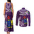Personalized Cook Islands Rarotonga Couples Matching Tank Maxi Dress and Long Sleeve Button Shirts Coat Of Arms Plumeria Polynesian Turtle LT05 - Polynesian Pride