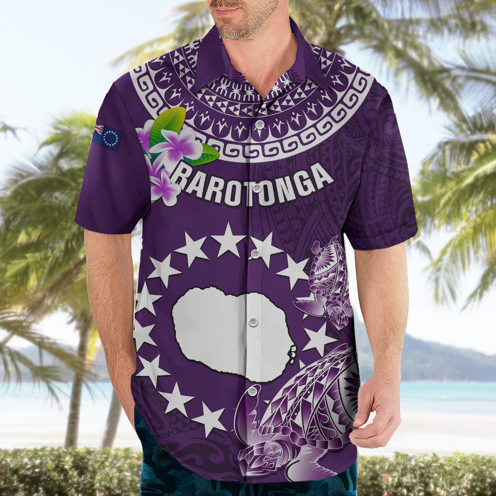 Personalized Cook Islands Rarotonga Hawaiian Shirt Coat Of Arms Plumeria Polynesian Turtle LT05 - Polynesian Pride