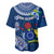 Cook Islands Pukapuka Baseball Jersey Coat Of Arms Plumeria Polynesian Turtle LT05 - Polynesian Pride