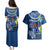 Cook Islands Pukapuka Couples Matching Puletasi Dress and Hawaiian Shirt Coat Of Arms Plumeria Polynesian Turtle LT05 - Polynesian Pride