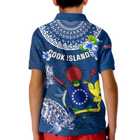 Cook Islands Pukapuka Kid Polo Shirt Coat Of Arms Plumeria Polynesian Turtle LT05 - Polynesian Pride